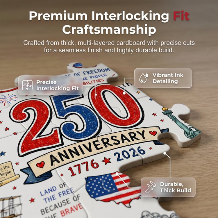 🧩🦅Patriotic America Jigsaw Puzzle - 1000 Pieces