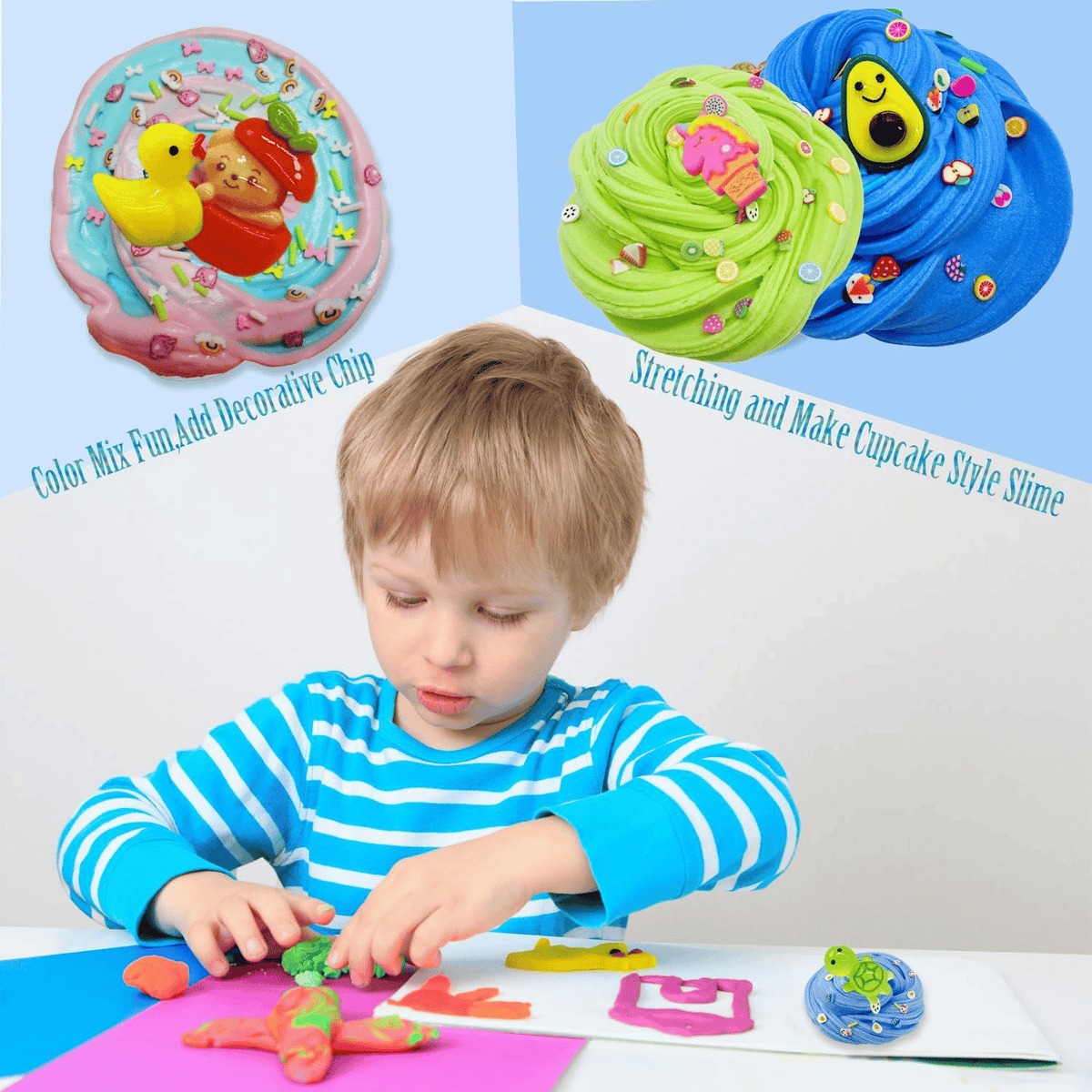 Super Clay Slime DIY Soft & Squishy Clay Scented Slime Sensory Clay💗