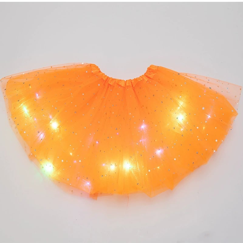 🎉🌟 Princess Glow LED Skirt | Soft, Safe & Stretchy for All-Day Play– Last Chance at This Price!