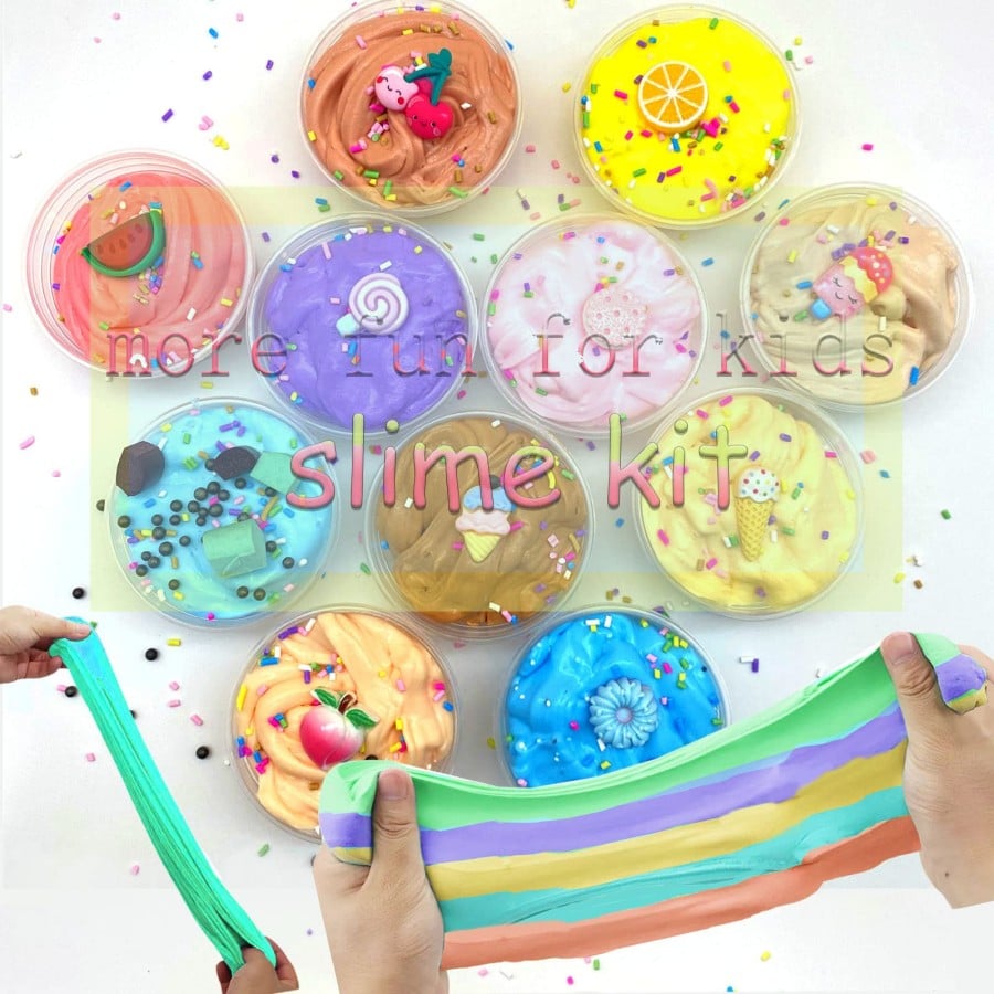 Super Clay Slime DIY Soft & Squishy Clay Scented Slime Sensory Clay💗