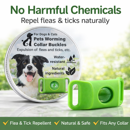 🔥Season Hot Sell! 🐾 Summer Essential Natural Flea & Tick Pendant for Dogs & Cats