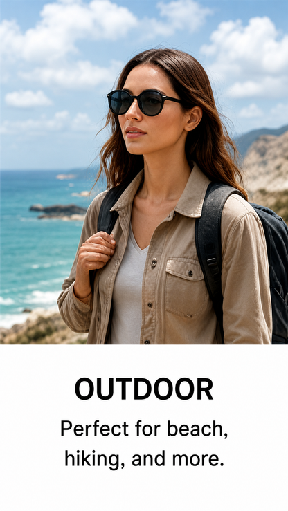 🕶️ 9-Level Adjustable ND Sunglasses | Retro Rotating Filter Style ✨
