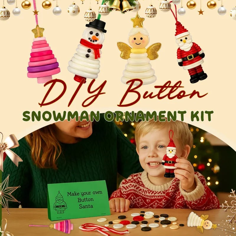 🔥Buy 1 Get 1 Free🎅☃️ DIY Button Ornament Kits