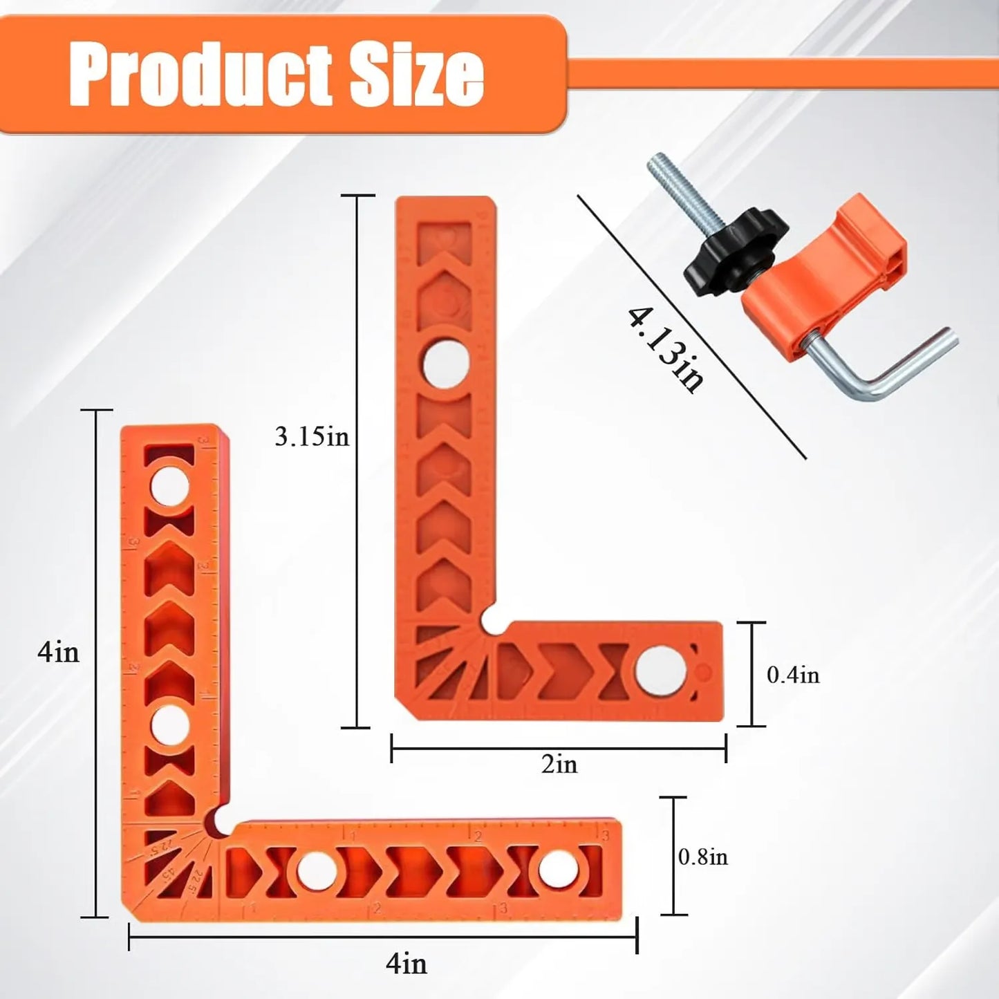 🔧 Perfect 90° Corners Made Easy – Professional Corner Clamp & Positioning Jig Set for Woodworking
