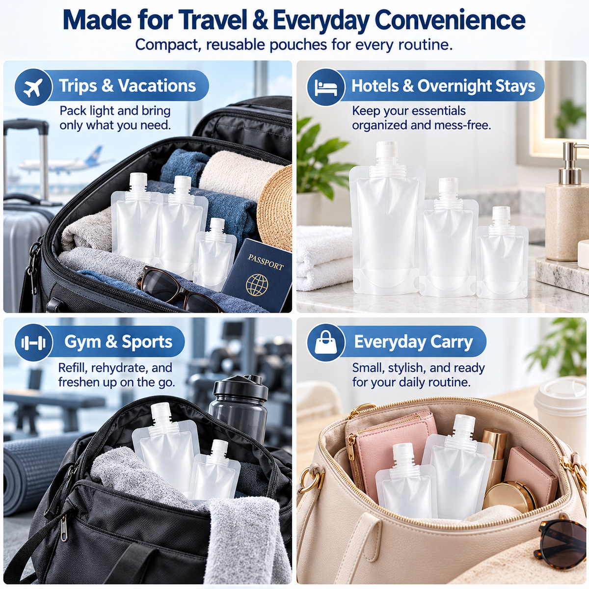 🔥Last Day 50% Off ✨Portable Travel Fluid Dispensing Packing Bag🏷️