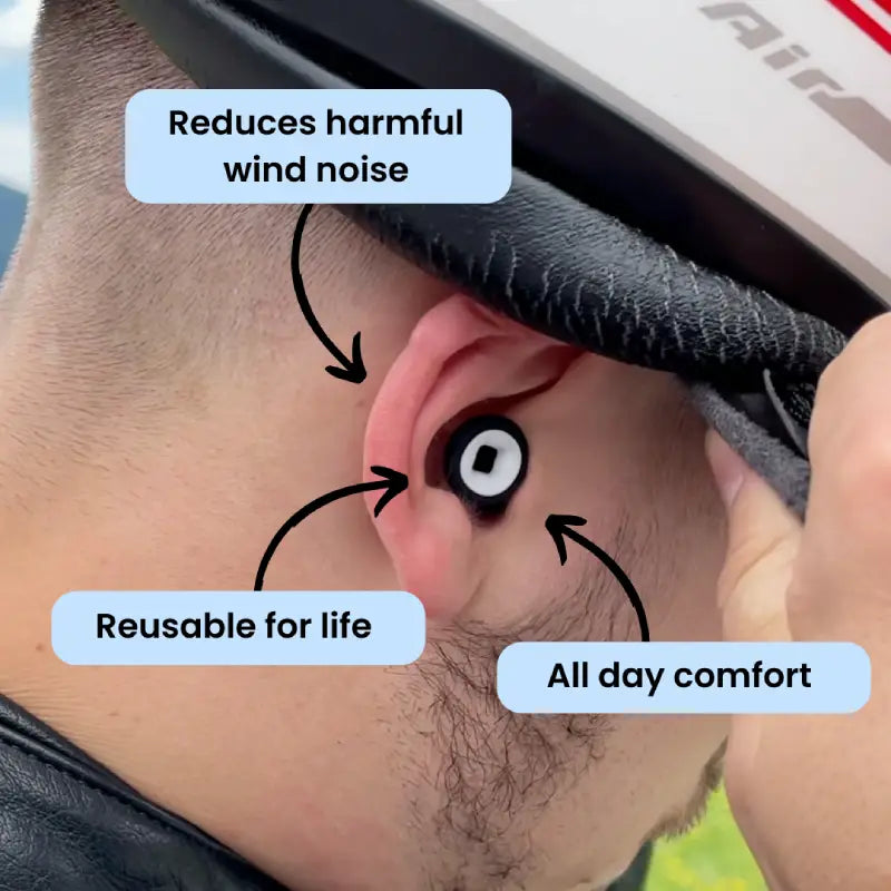 💥 1 + 1 Set FREE - Moto Earplugs, - 28 dB