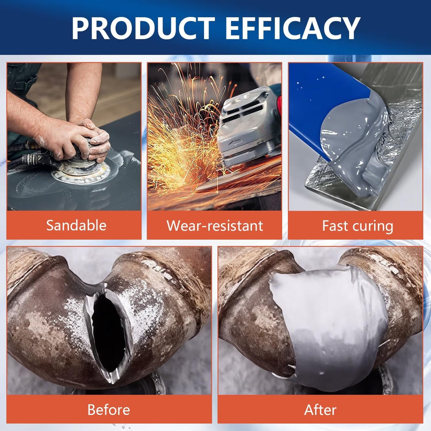 Waterproof & High-Temperature Resistant Metal Repair Adhesive