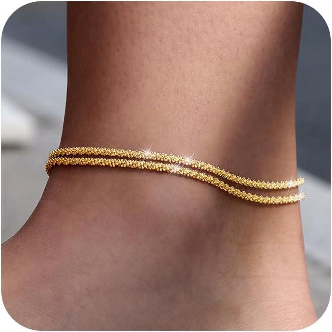 🎁Final Day: Only $15.99🎉🔥Dainty Layered Anklet For Women