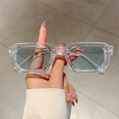 🕶️🔆 6 - Pack Vintage Rectangle Frame Sunglasses for Men & Women with UV400 Protection