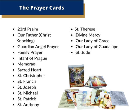 ✝️ Catholic Holy Card Holder – Pocket Prayer Card Organizer with Snap Closure