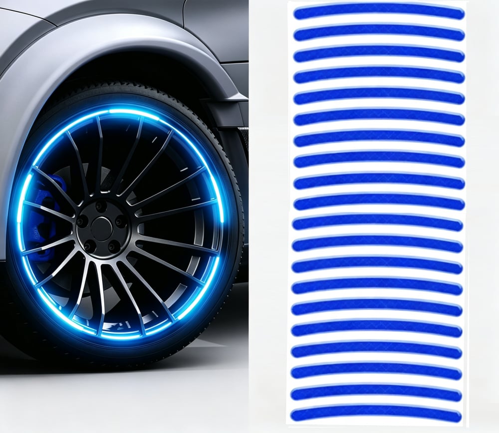 💥💥💥Buy 3 Get 5 Free💥💥💥20 PCS Creative Wheel Hub Rim Reflective Stickers