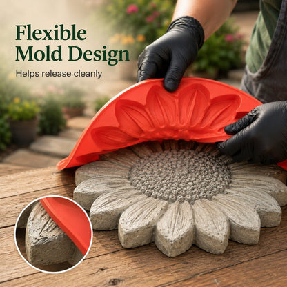 Limited Time Offer SAVE 50%🔥Reusable Sunflower Stepping Stone Mold