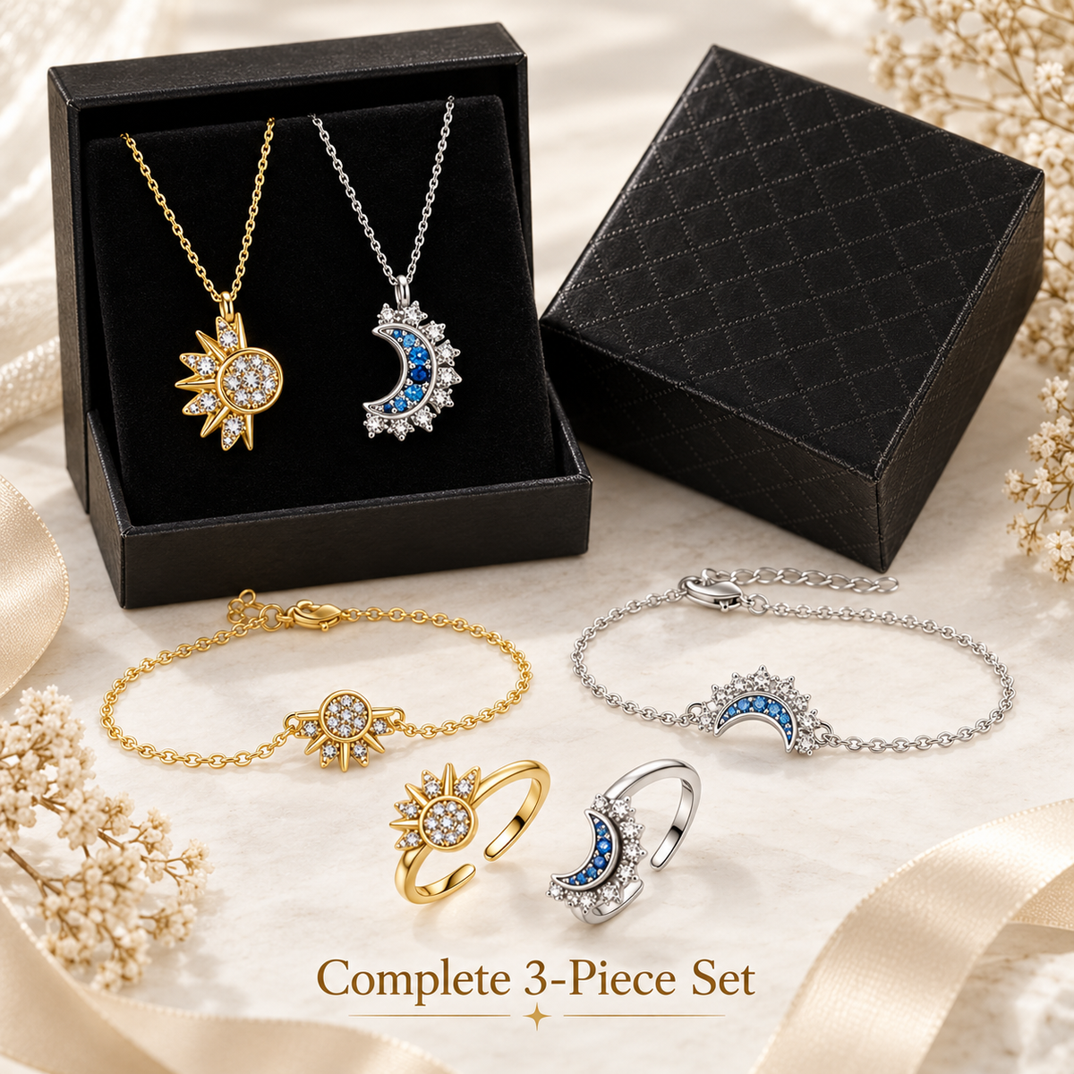 ☀️🌙Sun & Moon Matching Jewelry Set