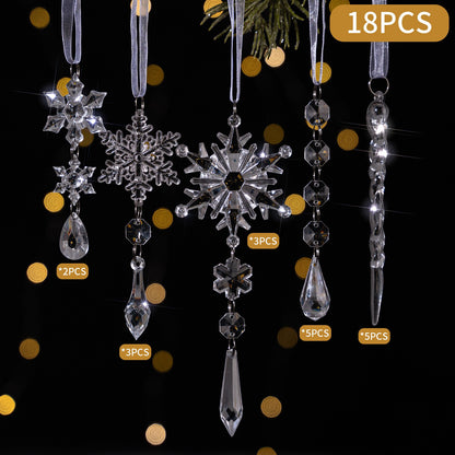 🎅🎄Crystal Snowflake Ornaments – Winter New Year Party