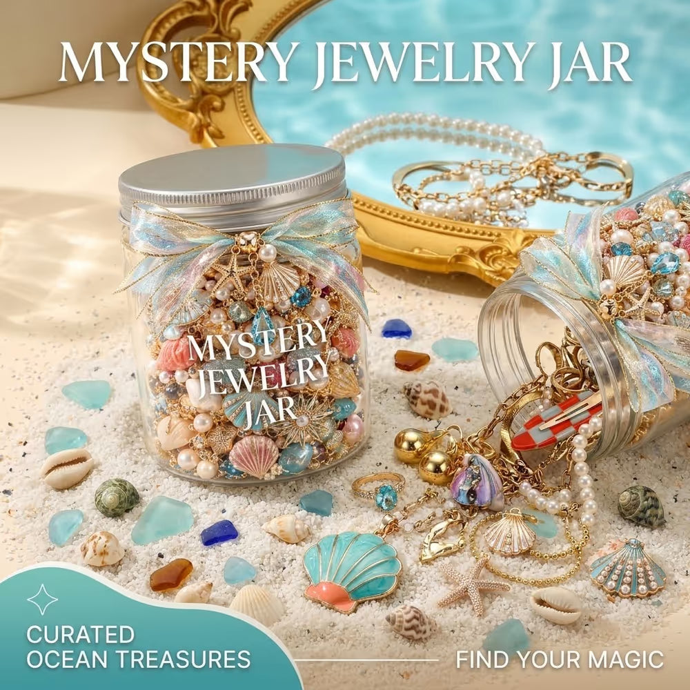 🎄✨Last Day 49% OFF✨ Mystery Jewelry Jar – Curated Sparkle Collection for a Beautiful Surprise