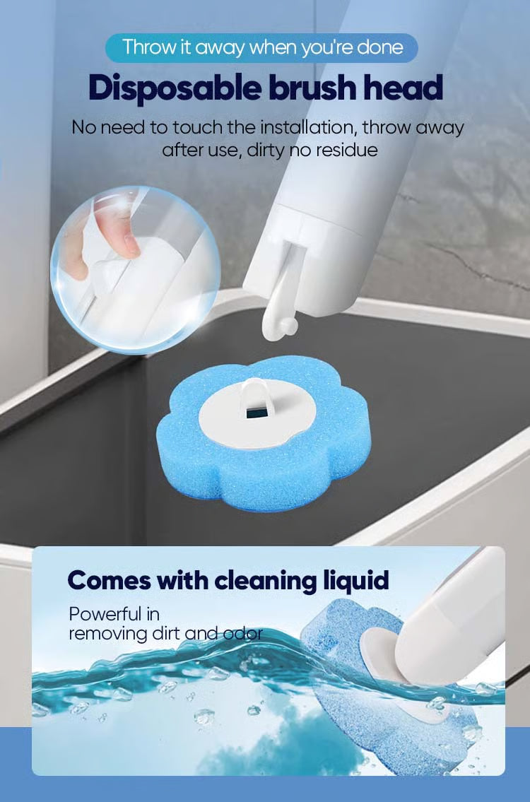👉 Disposable Toilet Cleaning Brush — Hygienic, Easy & Mess-Free