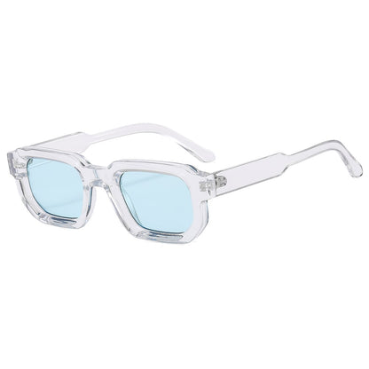 🕶️🔆 6 - Pack Vintage Rectangle Frame Sunglasses for Men & Women with UV400 Protection