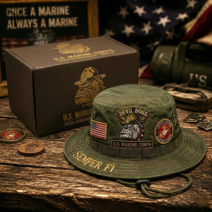 Last Day Promo: 43% OFF -🐾U.S. Marine Corps Devil Dogs Tribute Boonie Hat