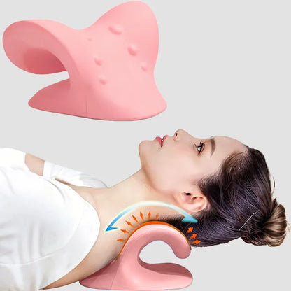 Ergonomic Neck Stretcher Pillow for Daily Neck & Shoulder Relaxation