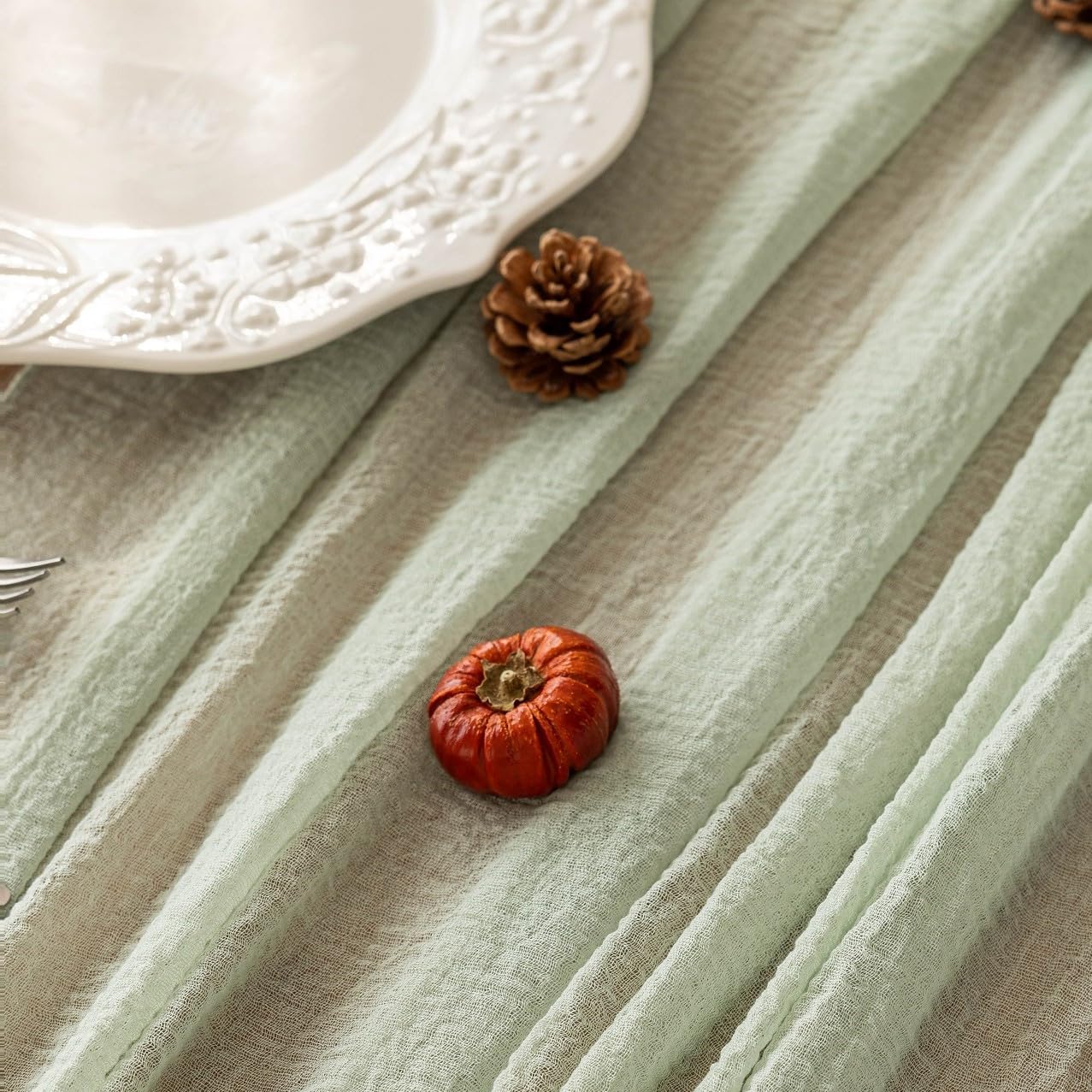 Cheesecloth Table Runner 120 Inches for Party Home Decorations