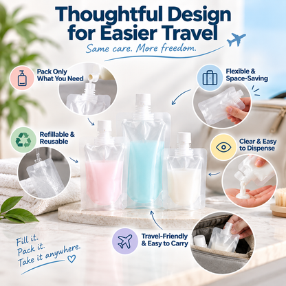 🔥Last Day 50% Off ✨Portable Travel Fluid Dispensing Packing Bag🏷️