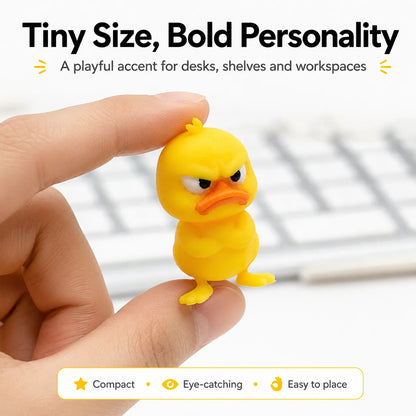 😠 Angry Duck Desk Figurine — Add a Tiny Attitude to Your Space! 🐥