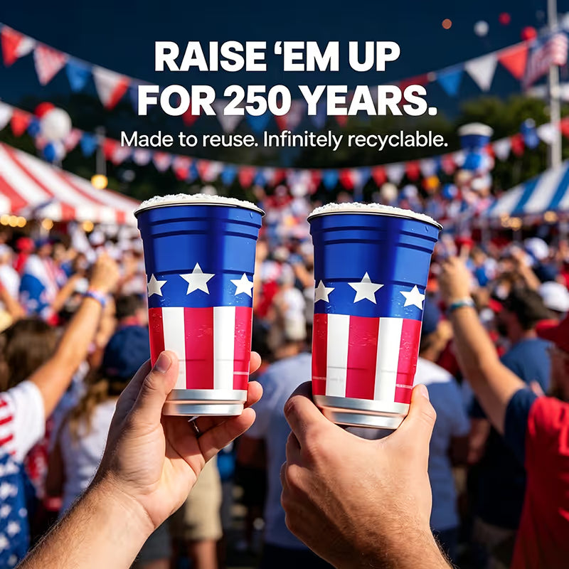Hot Sale 49% OFF✨🔥 🇺🇸 250th Anniversary Patriotic Aluminum Party Cups