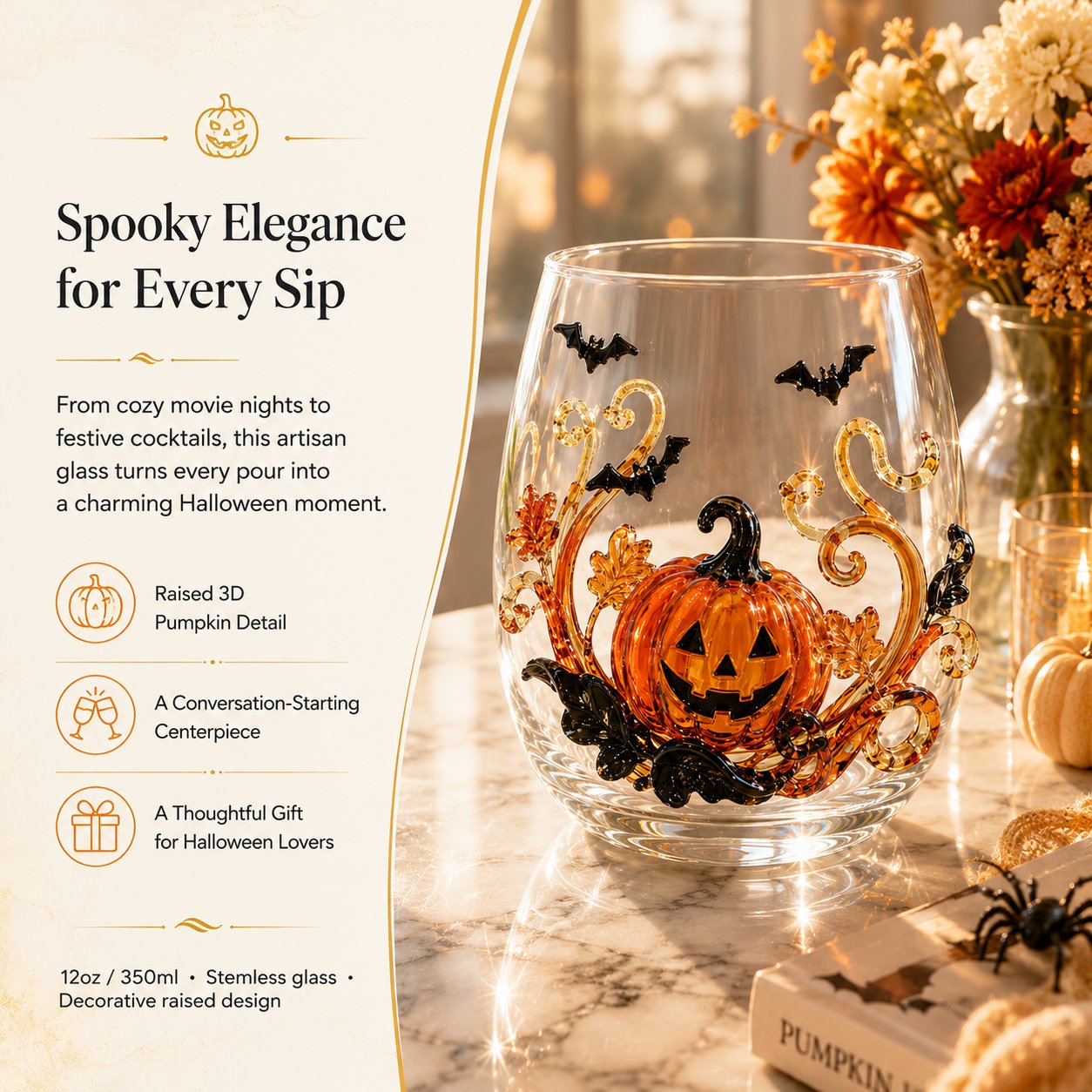 🎃 Limited-Time 49% OFF | 3D Halloween Glassware Collection ✨ Magical Cups for Spooky Party Moments