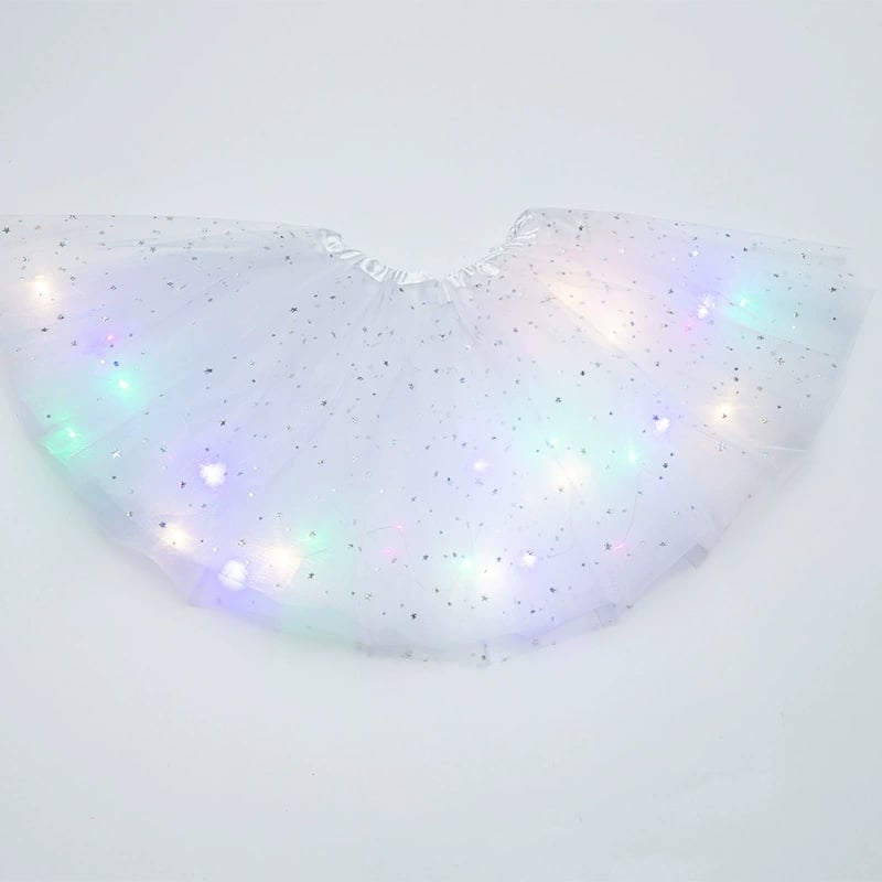 🎉🌟 Princess Glow LED Skirt | Soft, Safe & Stretchy for All-Day Play– Last Chance at This Price!