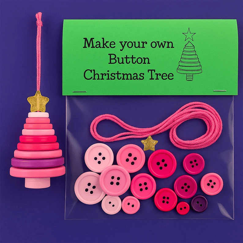 🔥Buy 1 Get 1 Free🎅☃️ DIY Button Ornament Kits