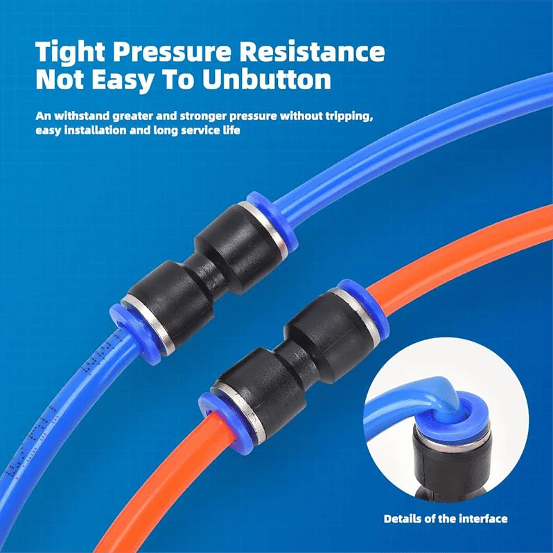 ✨🔥1/4 Inch Pneumatic Push-to-Connect Air Hose Fittings Kit