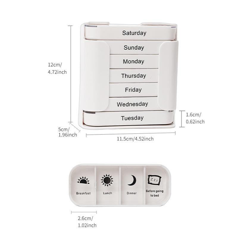 💊 49% OFF Today | 7 Days 28 Compartments Pill Organizer 🧳 Perfect for Home, Travel & Daily Use