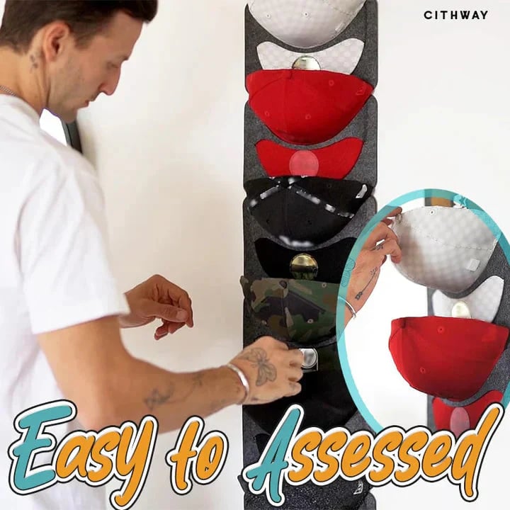 🔥 50K+ Sold 🧢 Hanging Hat Holder with Multiple Pockets for Neat Space-Saving Storage