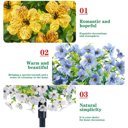 🔥 Best Seller🌸 🌿 UV-Resistant & Waterproof Artificial Daisy & Eucalyptus Stakes – Indoor & Outdoor Floral Decor