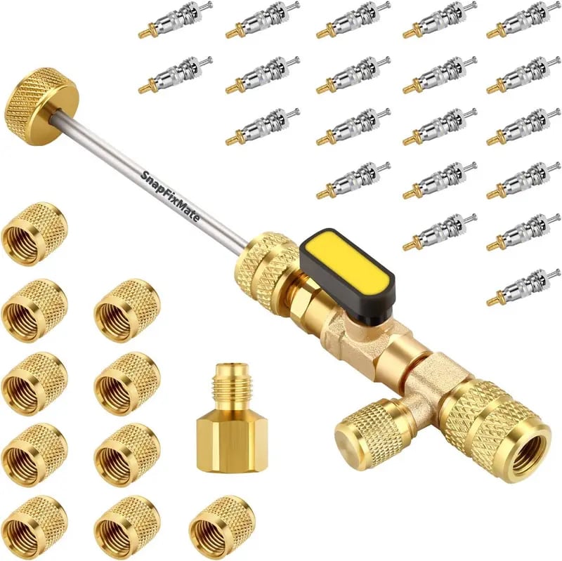 🔥 50% OFF Today | 🚗 Professional AC Valve Core Tool Kit | Essential for Automotive A/C Maintenance