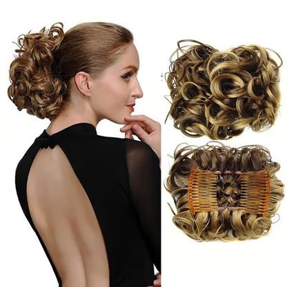 💃Messy Curly Dish Bun✨