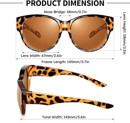 ✨LAST DAY SALE 60% OFF😎Fitover Polarized Sunglasses for Myopia | UV400 & Anti-Blue Light | Ultra-Light Cat-Eye