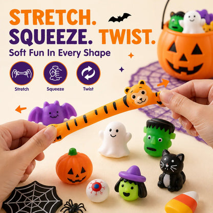 🎃 Halloween Mochi Squishy Toys – Spooky-Cute Mega Pack for Parties & Goodie Bags 👻✨