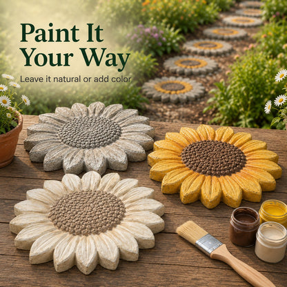 Limited Time Offer SAVE 50%🔥Reusable Sunflower Stepping Stone Mold