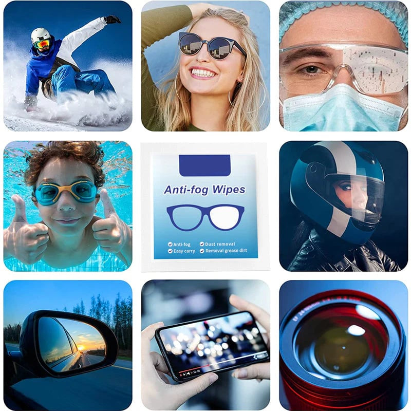 🔥Buy 2 Get 1 Free🔥Anti-Fog Lens Wipes(100 Pcs)