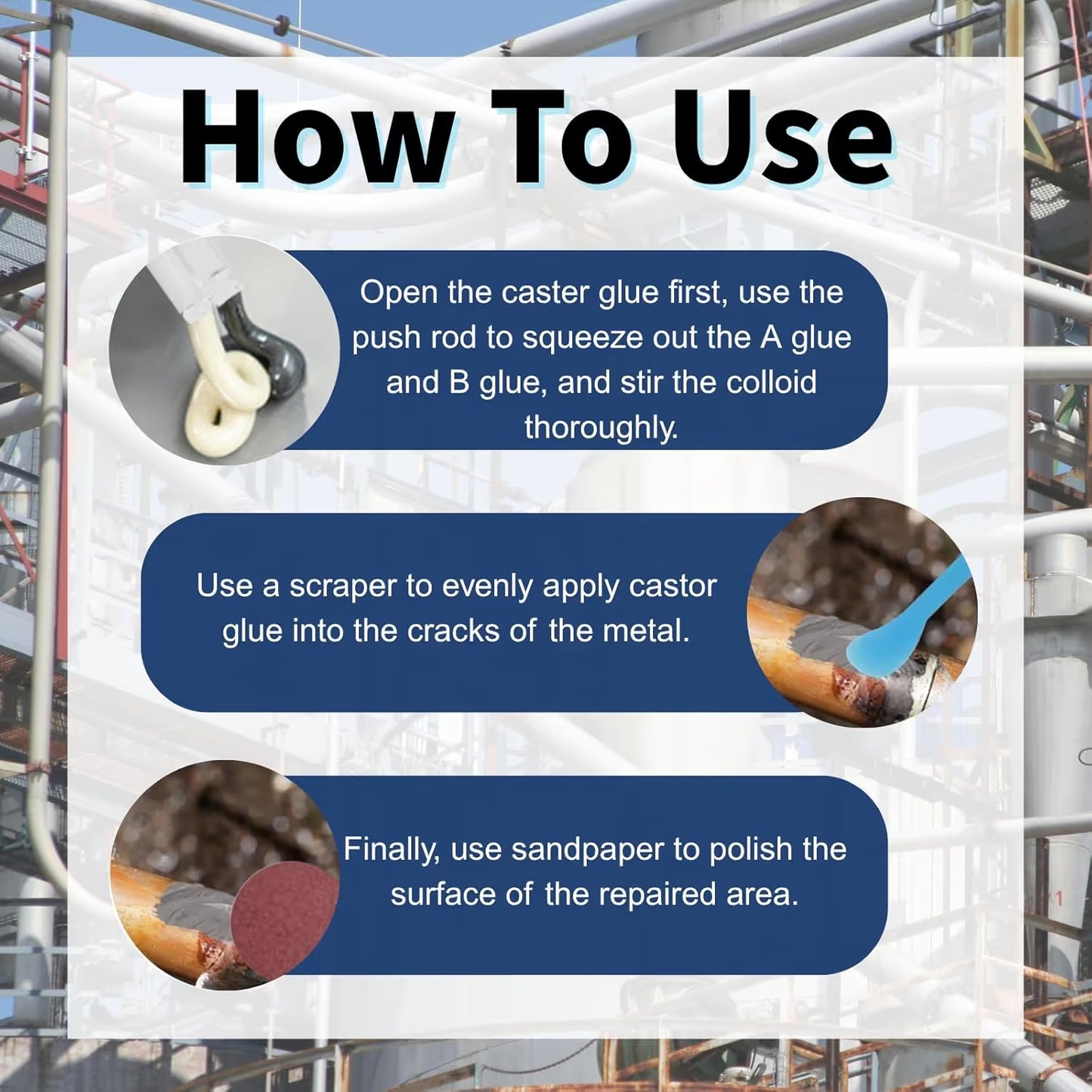 Waterproof & High-Temperature Resistant Metal Repair Adhesive