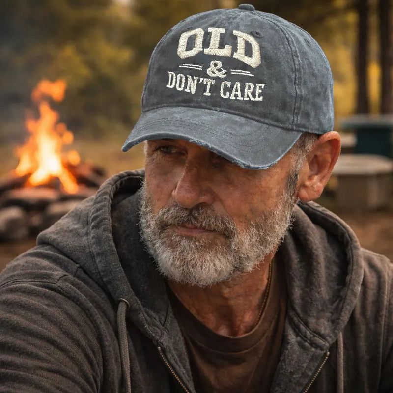 🧢 2026 New Year Hot Sale |  Vintage Distressed “OLD & DON’T CARE” Cap