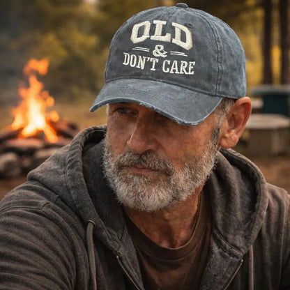 🧢 2026 New Year Hot Sale |  Vintage Distressed “OLD & DON’T CARE” Cap