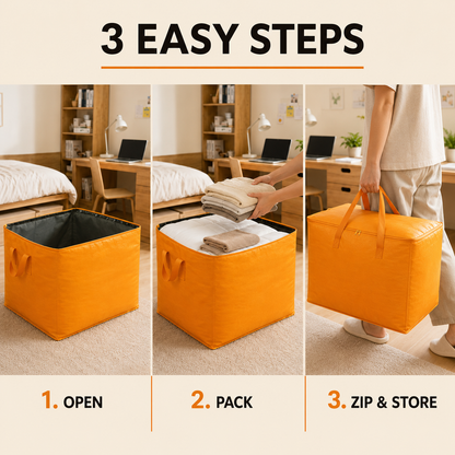 ✨ Season Hot Seller – Extra Large Foldable Storage Bag & Reinforced Handles🔥