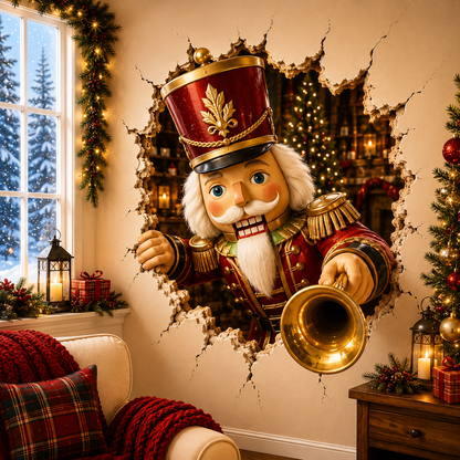 🔥Last Day 50% OFF-19.7'' Christmas Break-In Wall Decal