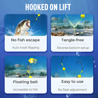 🎁 Angler's Favorite 🎣 Double-Hook Bottom Rig – Enhanced Hooking Power & Smooth Retrieval