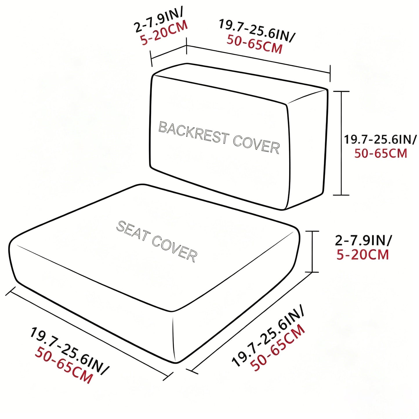 🪑 49% OFF Today | Stretch Sofa Cushion Covers Set ✨ Soft Fit Covers for 4 / 8 / 12 PCS