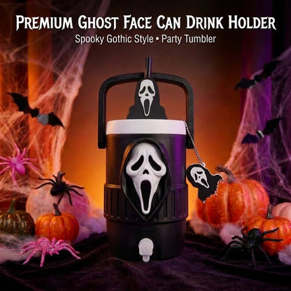 3D Scream Ghost Face Portable Handle Tumbler – Gothic Horror Aesthetic Cup Full Listing