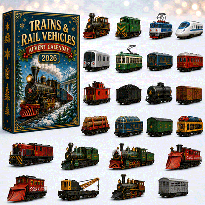 🚂Trains & Rail Vehicles Advent Calendar 2026 – 24 Railway Surprises