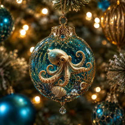 🌊🐢Ocean Wonders Christmas Ornament Collection | ✨Discover A World Beneath The Waves